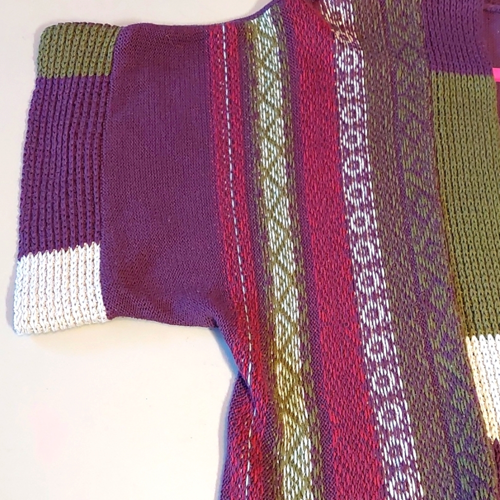 Colorful cotton sweater vest, size M - Picture 6 of 6